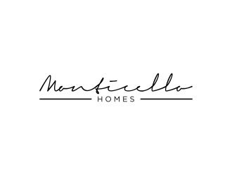 Monticello Homes logo design by enilno