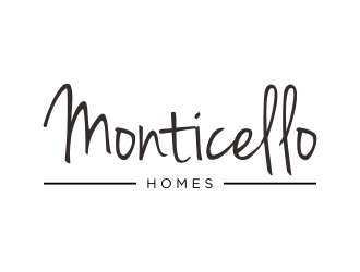 Monticello Homes logo design by enilno