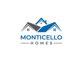 Monticello Homes logo design by aryamaity