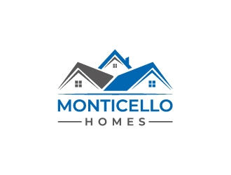Monticello Homes logo design by aryamaity