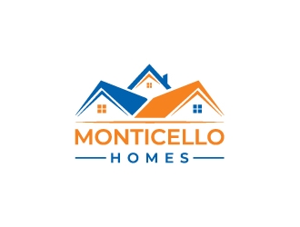 Monticello Homes logo design by aryamaity