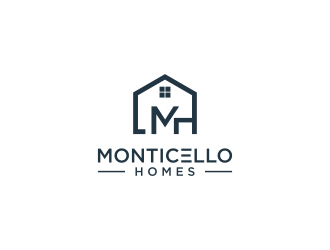 Monticello Homes logo design by pel4ngi