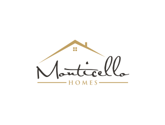 Monticello Homes logo design by bricton