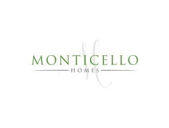 Monticello Homes logo design by bricton