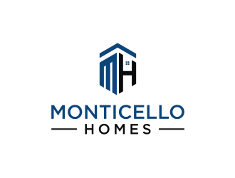 Monticello Homes logo design by mbamboex