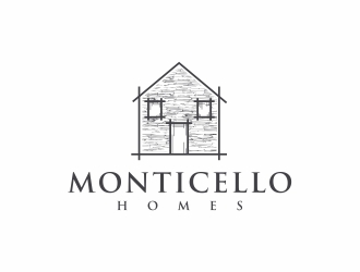 Monticello Homes logo design by Alfatih05
