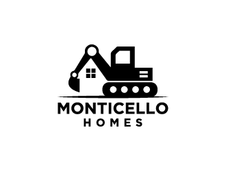 Monticello Homes logo design by jafar