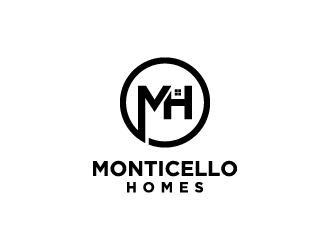 Monticello Homes logo design by jafar