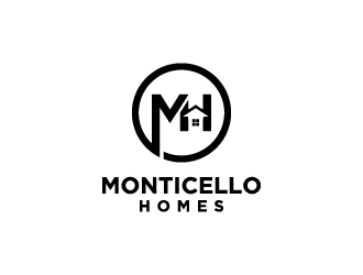 Monticello Homes logo design by jafar