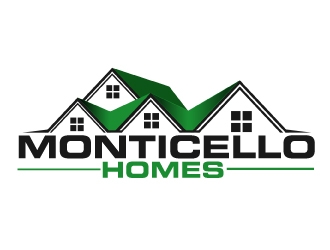 Monticello Homes logo design by AamirKhan