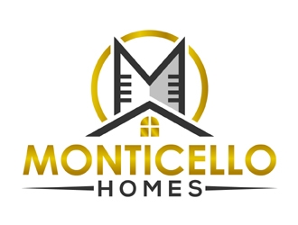 Monticello Homes logo design by MAXR