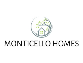 Monticello Homes logo design by jetzu