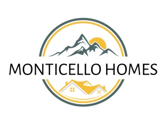 Monticello Homes logo design by jetzu