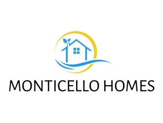 Monticello Homes logo design by jetzu