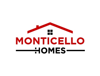 Monticello Homes logo design by fortunato