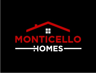 Monticello Homes logo design by fortunato
