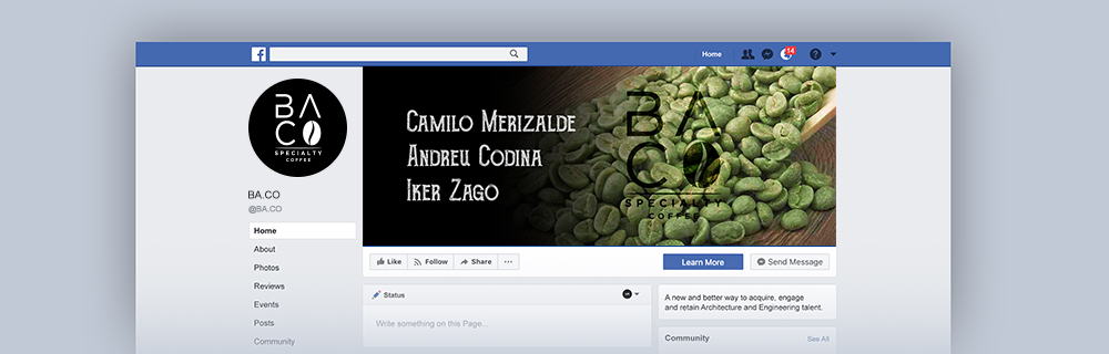 BA.CO Specialty Coffee logo design by Soufiane