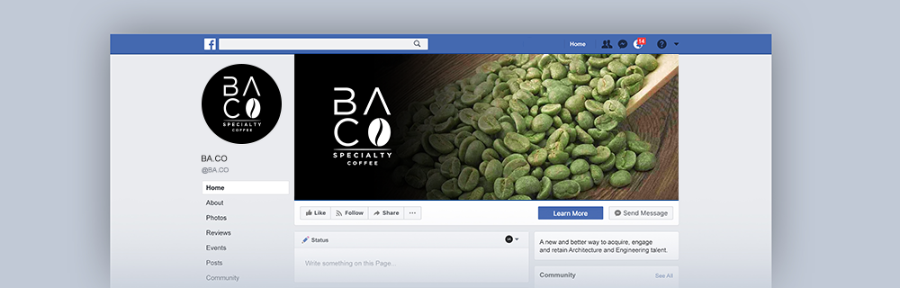 BA.CO Specialty Coffee logo design by Soufiane
