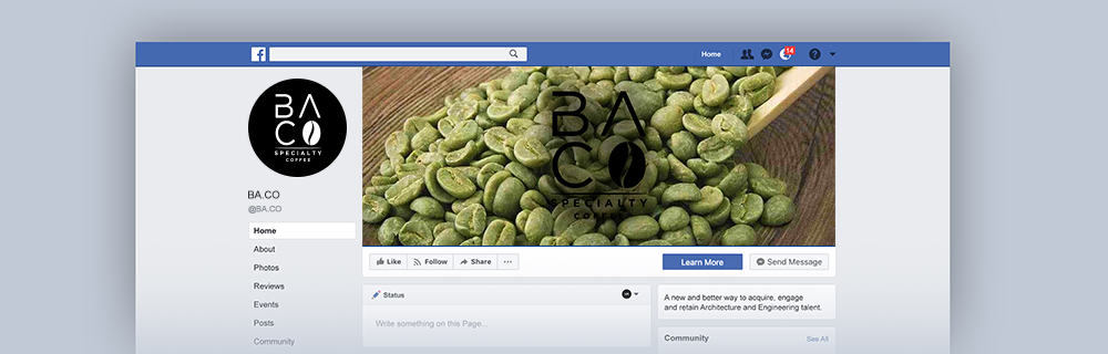 BA.CO Specialty Coffee logo design by Soufiane