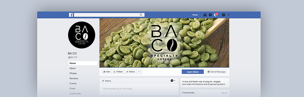 BA.CO Specialty Coffee logo design by Soufiane