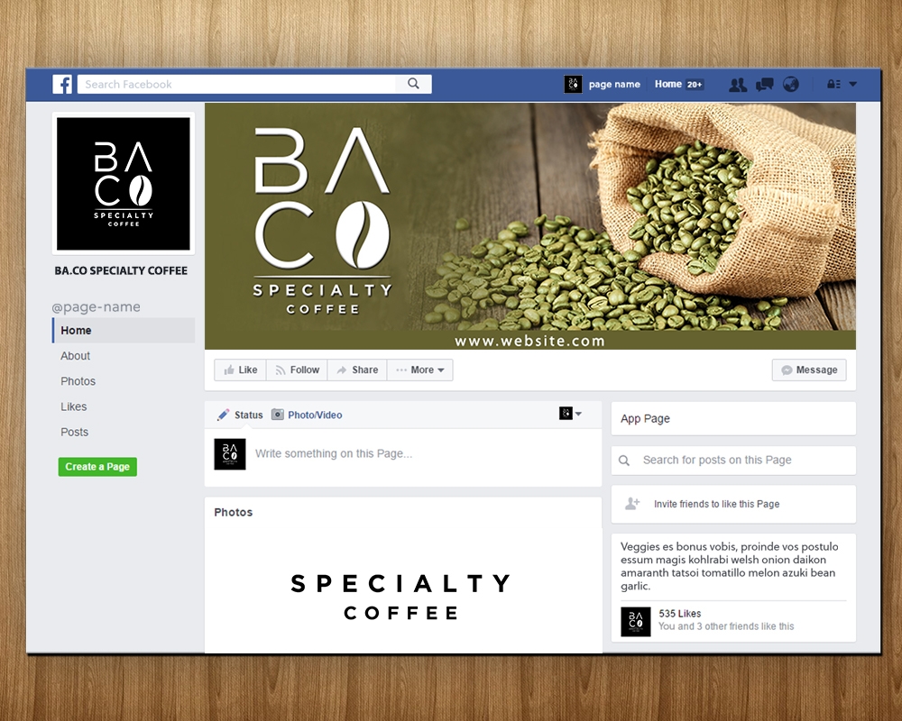 BA.CO Specialty Coffee logo design by MastersDesigns