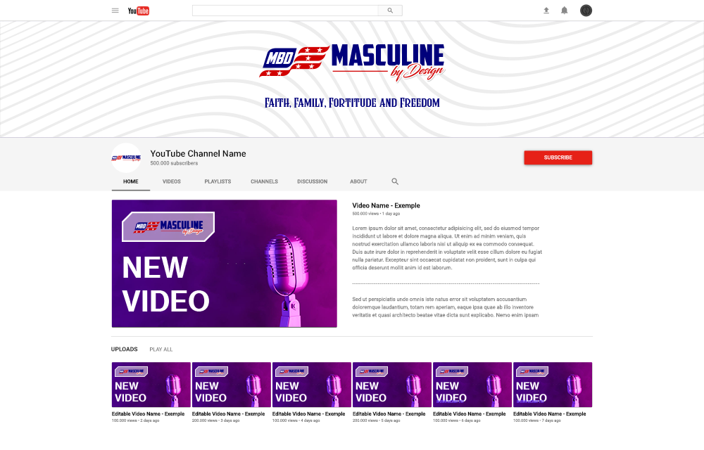 Masculine By Design logo design by Soufiane