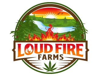 Loud Fire Farms logo design by jaize