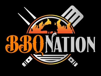 BBQ Nation logo design by AamirKhan