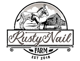 Rusty Nail Farm logo design by scriotx