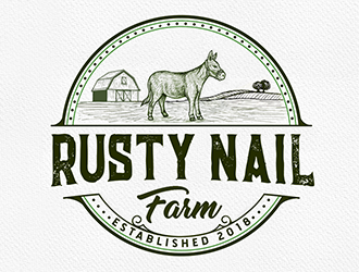 Rusty Nail Farm logo design by Optimus