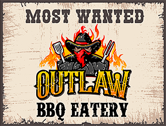 Outlaw BBQ & Eatery logo design by scriotx