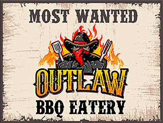 Outlaw BBQ & Eatery logo design by scriotx