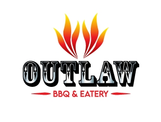 Outlaw BBQ & Eatery logo design by Marianne