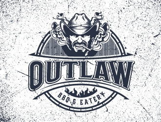 Outlaw BBQ & Eatery logo design by emberdezign