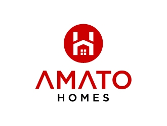 Amato Homes logo design by fortunato