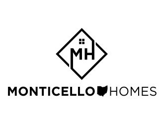 Monticello Homes logo design by boogiewoogie
