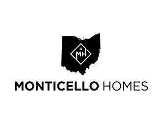 Monticello Homes logo design by boogiewoogie