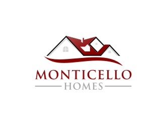 Monticello Homes logo design by logitec