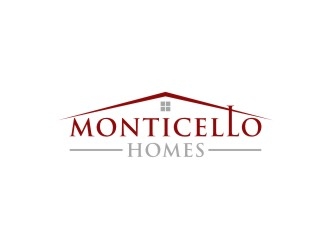 Monticello Homes logo design by logitec