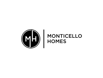 Monticello Homes logo design by menanagan
