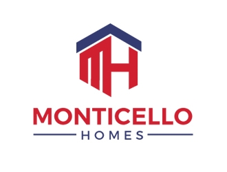 Monticello Homes logo design by gilkkj