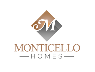 Monticello Homes logo design by kunejo