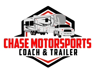 Chase Motorsports Coach & Trailer logo design by AamirKhan