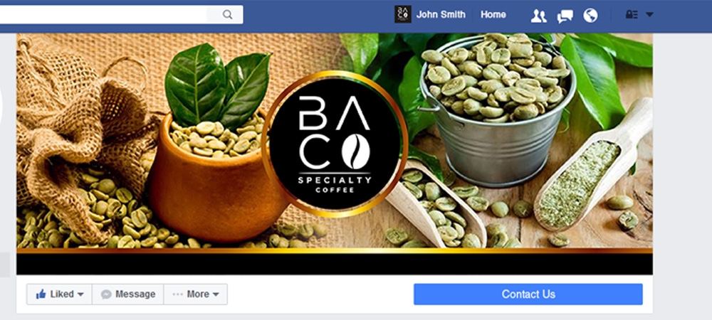 BA.CO Specialty Coffee logo design by Gelotine