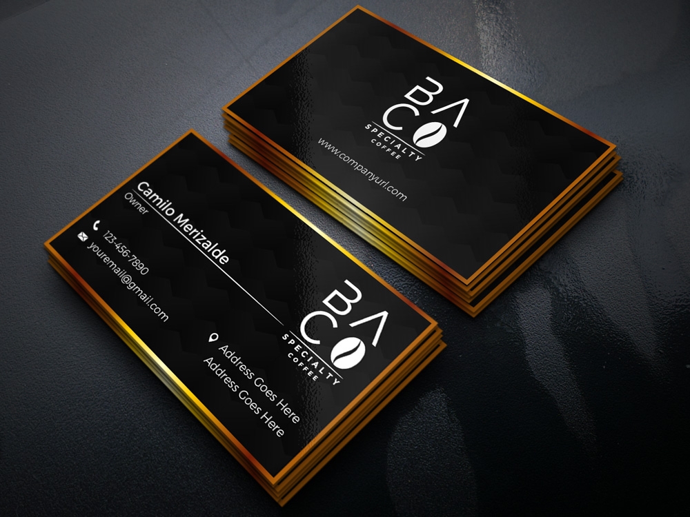 BA.CO Specialty Coffee logo design by Gelotine