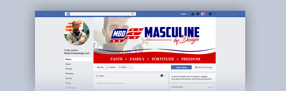 Masculine By Design logo design by Soufiane