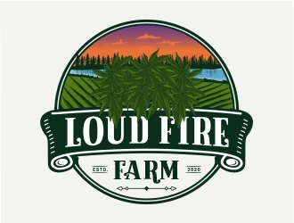 Loud Fire Farms logo design by Mardhi