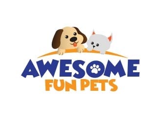 Awesome Fun Pets logo design by usef44