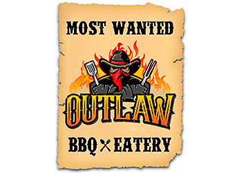 Outlaw BBQ & Eatery logo design by scriotx