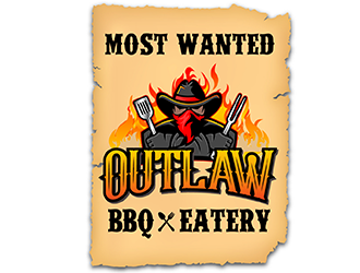 Outlaw BBQ & Eatery logo design by scriotx